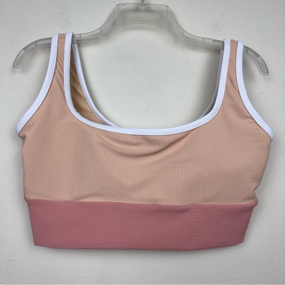 LainSnow Ribbed Colorblock Kiawah Ribbed Bikini Top - Picture 2 of 4